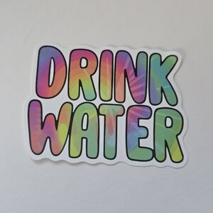 10/$10 Colorful 'Drink Water' Sticker